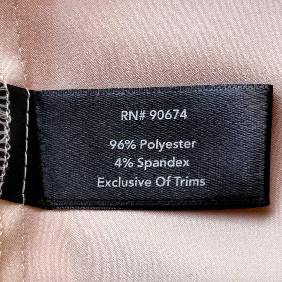 Boston Proper Sz 18 (XL) Womens Blouse Button Up Long Sleeve Light Peach - Picture 9 of 10